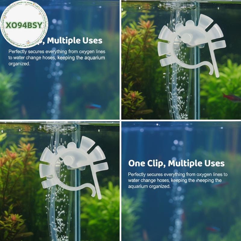XO94BSY Aquarium Air Tube Clamp Holder 3 5 10 Pas U รูป Fixing คลิปสําหรับ Stable Fish Tank ท่อจัด V