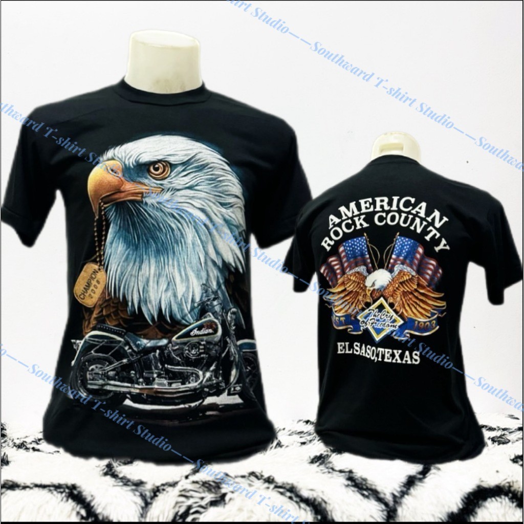 เสื้อวินเทจ 3D ผ้า 50/50 มีไซส์ M - 3XL ใส่ได้ทั้ง ชาย - หญิงXS-6XL