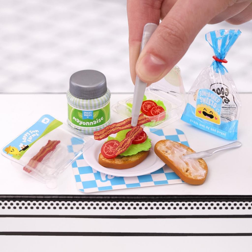 Miniverse Make It Mini Food Cafe Series 3 Prep ชุด DIY เรซิ่น Play Kit ที่สมจริง Mini อาหารแบบจําลอง