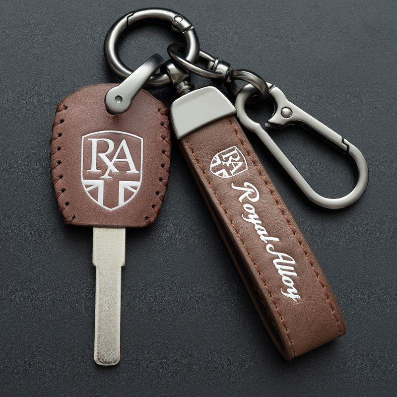 Fits Royal Alloy motorcycle key covers, vintage leather, RA150, RA200, RA300 key protective case
