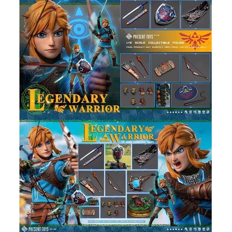 PRESENT ของเล่น PT-sp81 sp82 1/6 Legendary Warrior Link Action Figure ทหาร