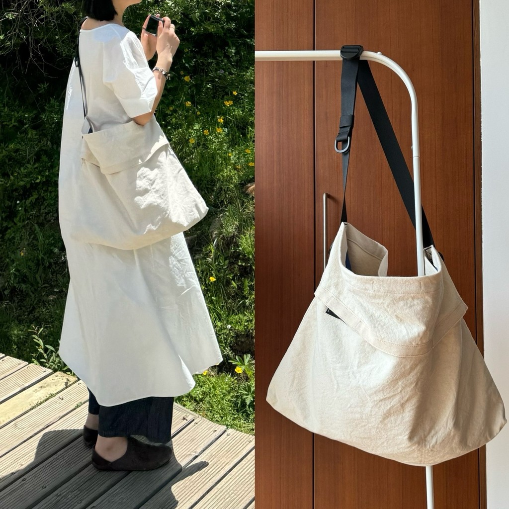 เจ้าของร้าน Sansen ขอแนะนําติดจองเอง!Japanese British MHL Style Messenger Canvas Bag tote Bag Big Ba