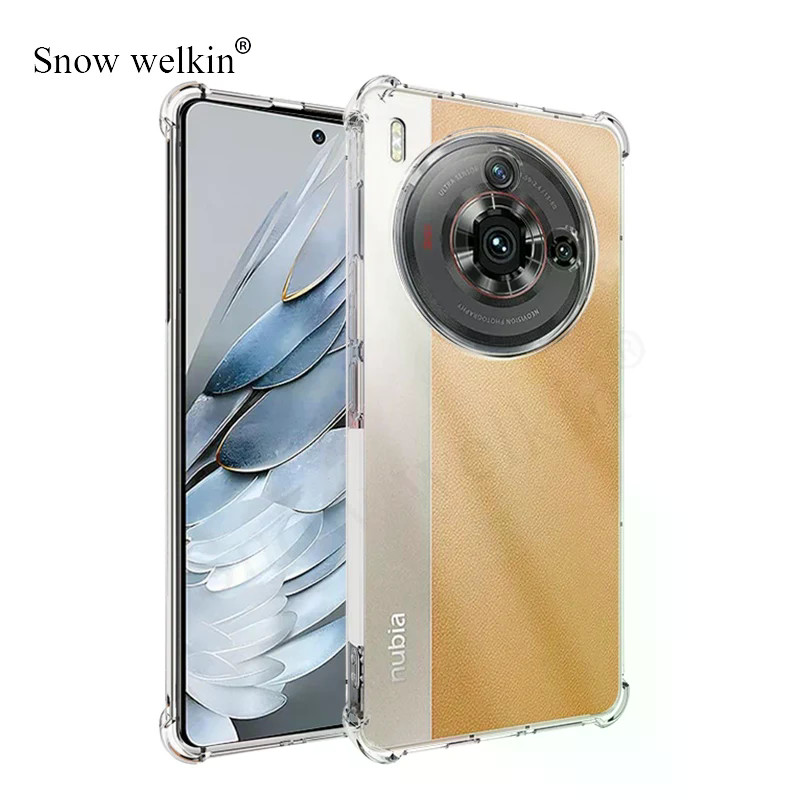 Nubia Z50S Pro ถุงลมนิรภัยป้องกันกรณีสําหรับ ZTE Nubia Z50S Pro Clear Soft TPU กันกระแทกกลับกรณี