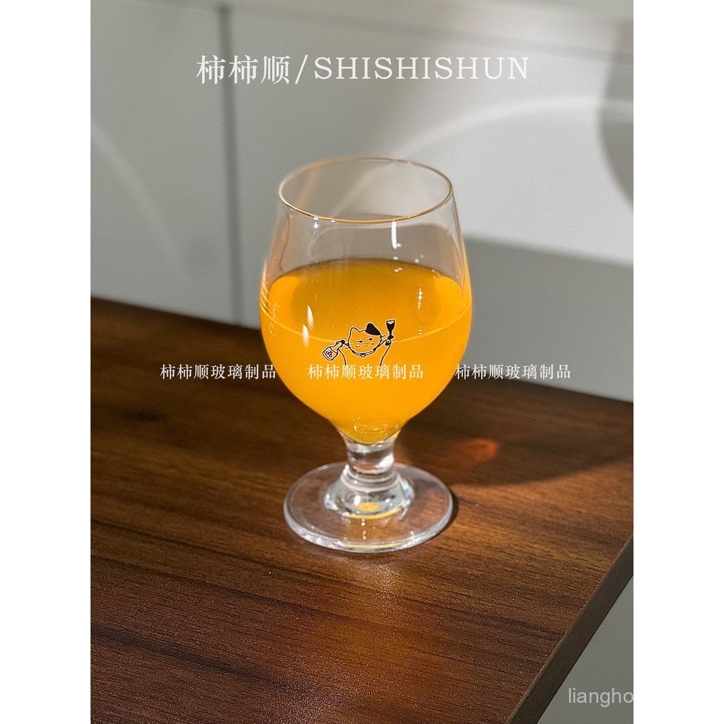 Original cheers Simple Stroke ลูกแมวแก้ว Goblet ไวน์แก้วไวน์แดงแก้วไวน์หวาน 3RHK