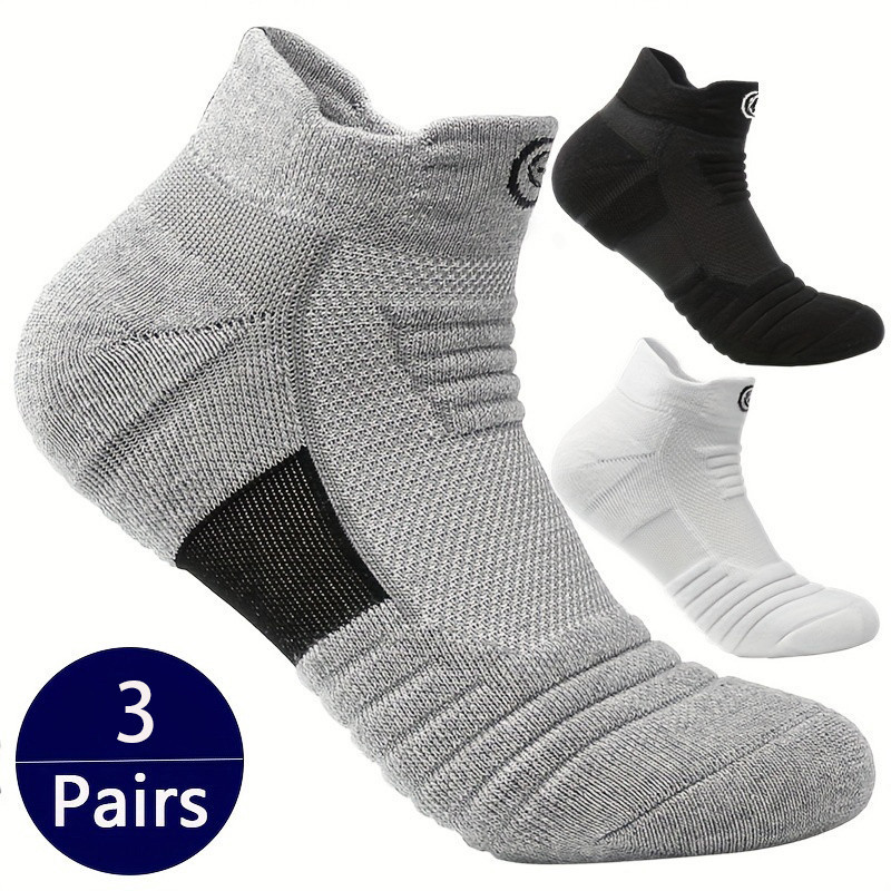 3/6 Pairs Sports Socks High Quality Comfortable Breathable Basketball Short Socks Casual Fashion Low