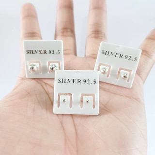 ต่างหูเงินแท้ Pin Earrings 92.5% (หมุด)