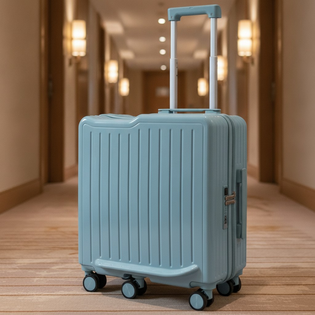 กระเป๋าเดินทางแบบซิทอัพ Hardshell Sit-on กระเป๋าเดินทางมีล้อ Hard-Shell Trolley Case 6 ล้อสําหรับเด็