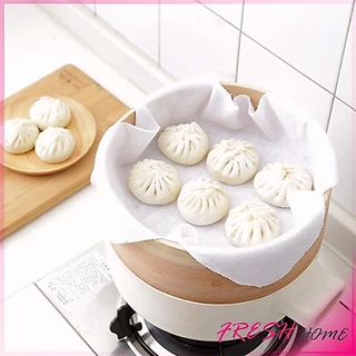 ผ้าขาวบาง(เล็ก) สำหรับนึ่งอาหาร สามารถซักแล้วนำกลับมาใช้ใหม่ได้ Steamer mat