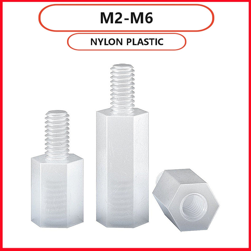 ไนลอน M2-M6 แข็งแรง (10-50pcs) L5-50mm 【WJX-R1】