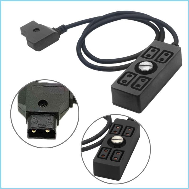 EZR D-tap Splitter Cable D-tap Male to 4 Port Female D-Tap Hub Adapter Accessory