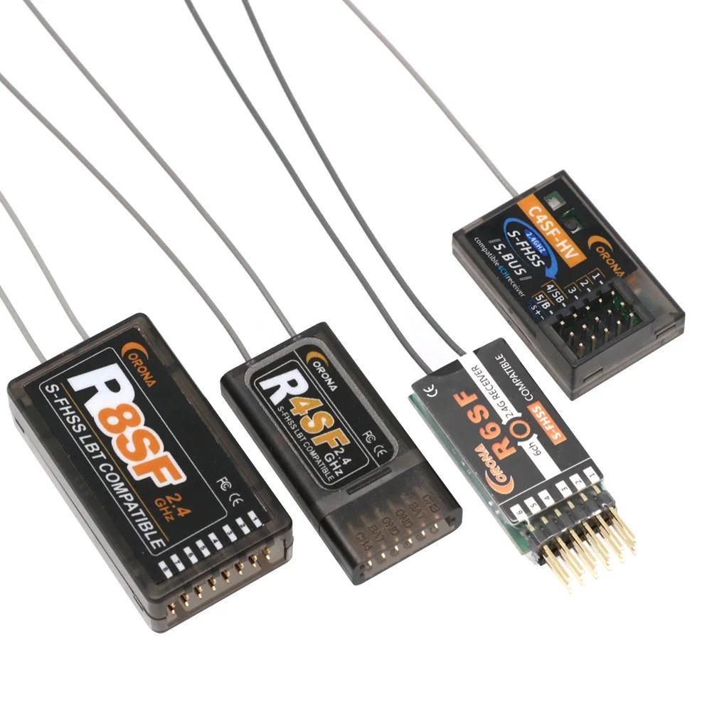 Mi Corona C4SF R4SF R6SF R8SF 2.4G 4CH/6CH/8CH SFHSS ตัวรับสัญญาณใช้งานร่วมกับ FUTABA S-FHSS T10J 14