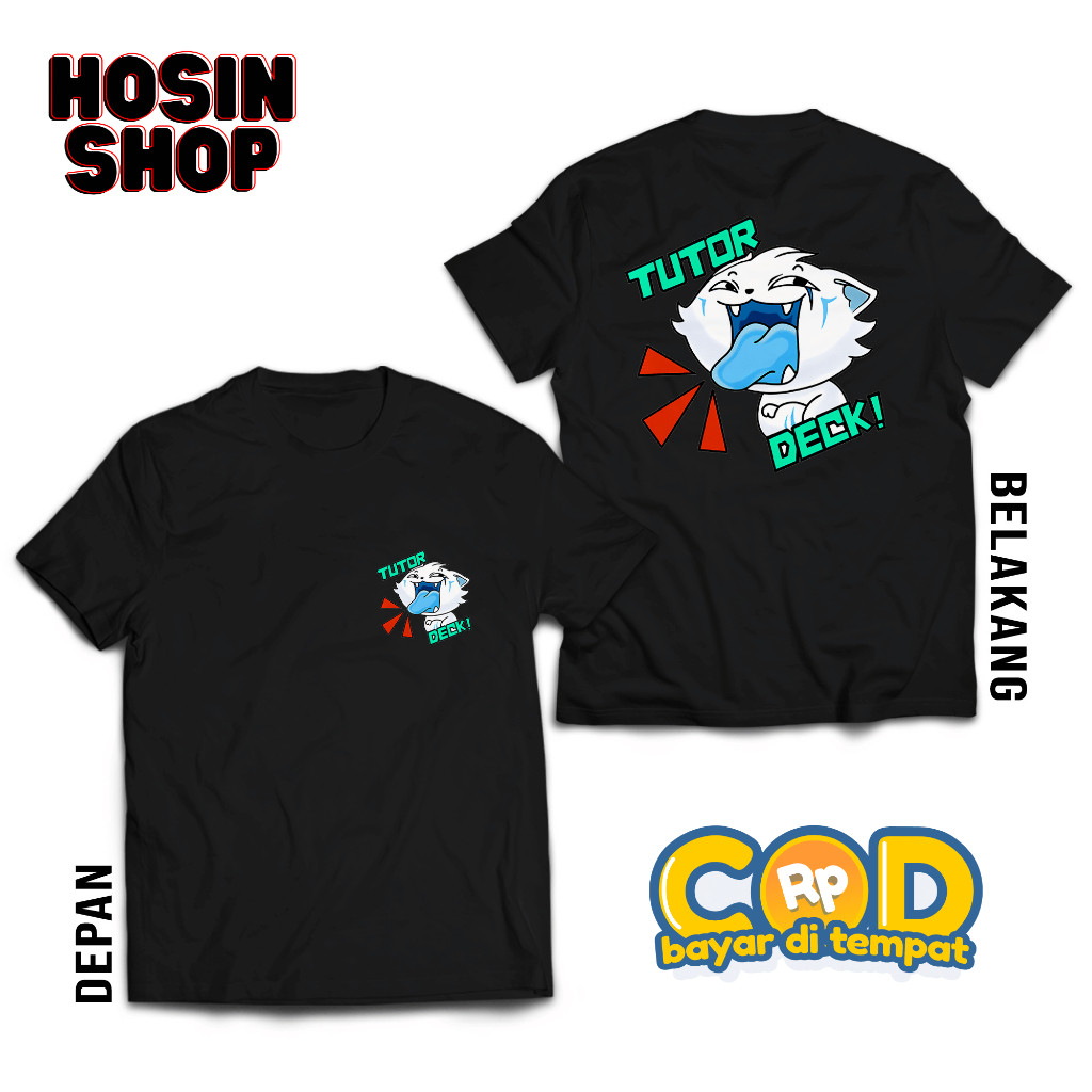 KATUN Mobile Legend Emote T-Shirt - เสื้อผ้าฝ้ายพิมพ์ลายสกรีน - ML Emoji - ML Tutor Deck Emote T-Shi