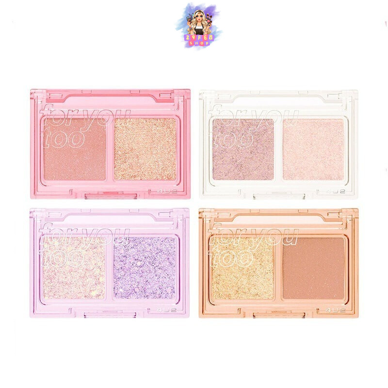 🔹 4U2 For You Too Eyeshadow 1.8g โฟร์ยูทู อายแชโดว์เนื้อแมทและเนื้อเจลลี่ 💓