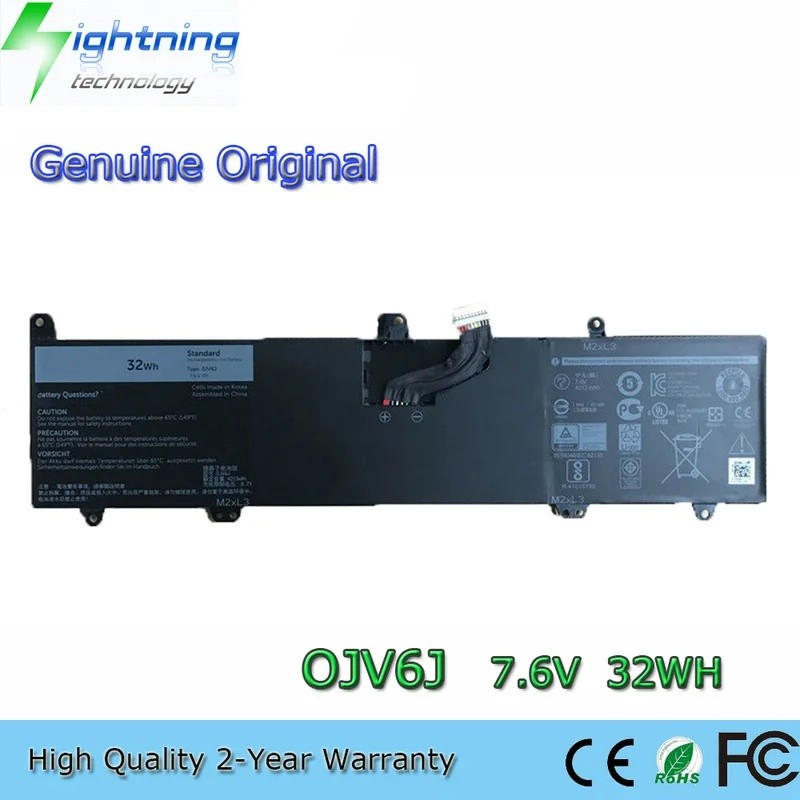 0JV6J 7.6V 32Wh แบตเตอรี่แล็ปท็อปสําหรับ Dell Inspiron 11 3149 3162 3164 3168 3179 3180 P24T OJV6J
