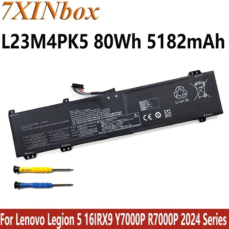 7XINbox L23M4PK5 L23B4PK5 L23C4PK5 L23D4PK5 15.4V 80Wh 5218mAh แบตเตอรี่สําหรับ Lenovo Legion 5 16IR