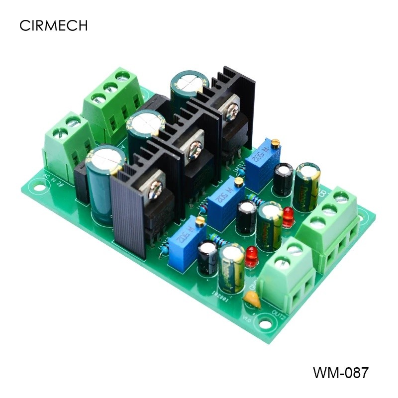 FZ LM317LM337 สามขั้วบวกและลบปรับ Dual สามทางวงจรกรอง Stabilizer แหล่งจ่ายไฟ Vol