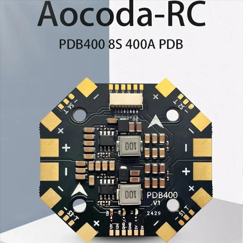 Mi Aocoda-RC PDB400 8S 400A PDB บอร์ดจ่ายไฟ PDB สำหรับโดรน RC ควอดคอปเตอร์ ปีกตรึง พร้อมแอมมิเตอร์