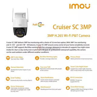 IPC-S31FC / IMOU กล้องวงจรปิด 3MP (Lens3.6mm) (Wi-Fi) Cruiser SC P&amp;T