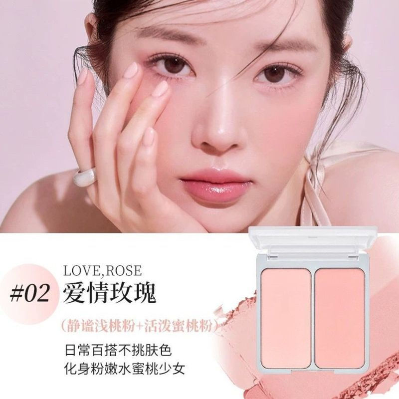 2aN บลัชออนสองสี 2aN บลัชออนทูโทน Expansion Blush Purple Milk Tender Powder Brighten Girly Girl Grou