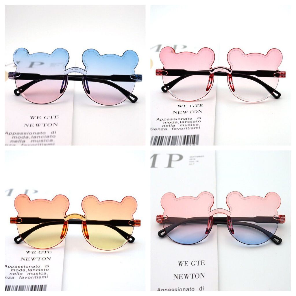 แว่นกันแดดเด็กแฟชั่น เลนส์ไล่สี UV400 กันแดด ปกป้องดวงตา แว่นกันแดดเด็ก เลนส์ไล่สี