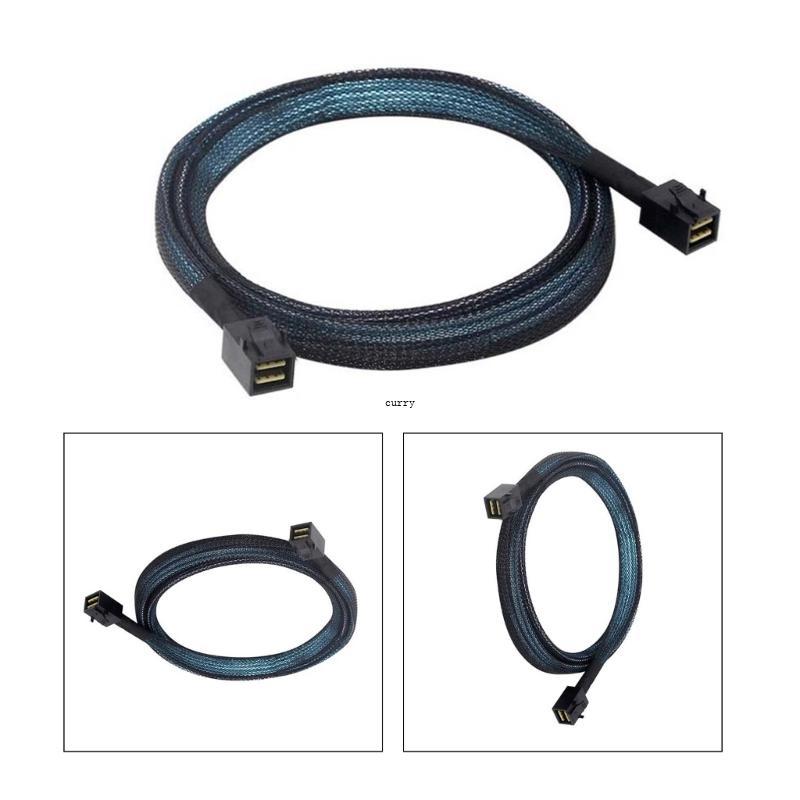 CUY อเนกประสงค์ SFF 8643 ถึง SFF 8643 อะแดปเตอร์สายเคเบิลพร้อม Sideband ทํางานร่วมกับอุปกรณ์ต่างๆ