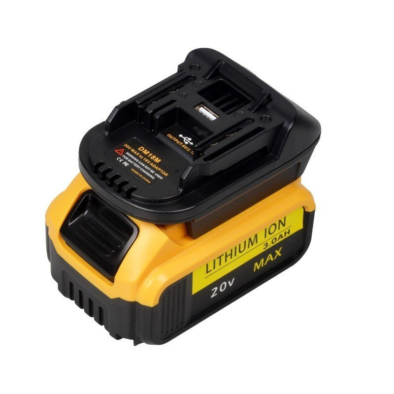 เหมาะสําหรับ DeWalt/Milwaukee 18V 20V ถึง Makita 18V เครื่องมือ DM18M Converter.