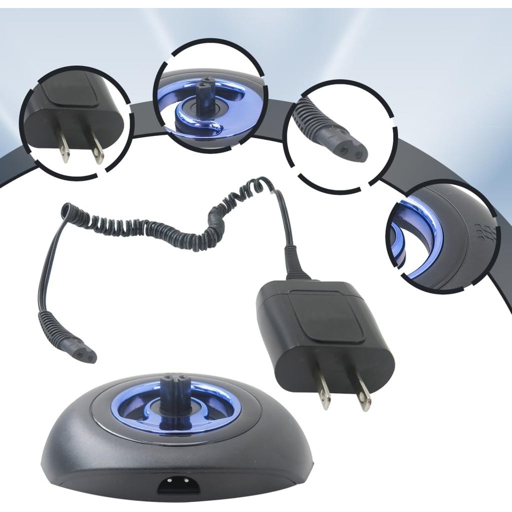 เครื่องโกนหนวดเครื่องชาร์จและแท่นสําหรับ Braun Series 9 8 7 5 3 6, แท่นชาร์จสําหรับ Braun S3 S6 S7 S