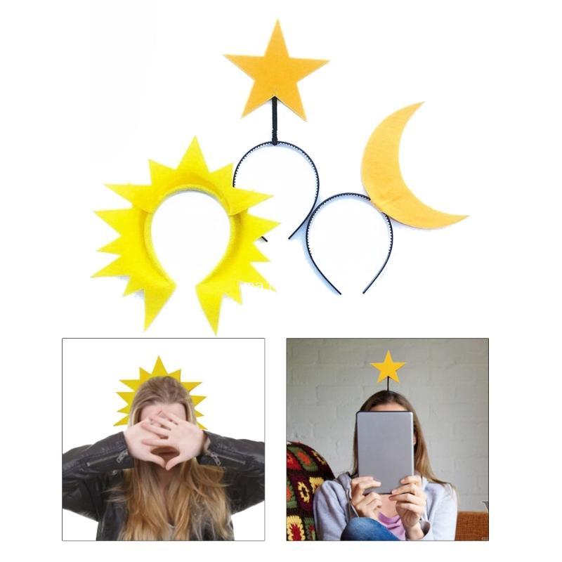 MT ฮาโลวีน Star Headbands สนุก Headwear Hairbands Star Headwear ที่สะดุดตา Hairbands วันเกิด Party W
