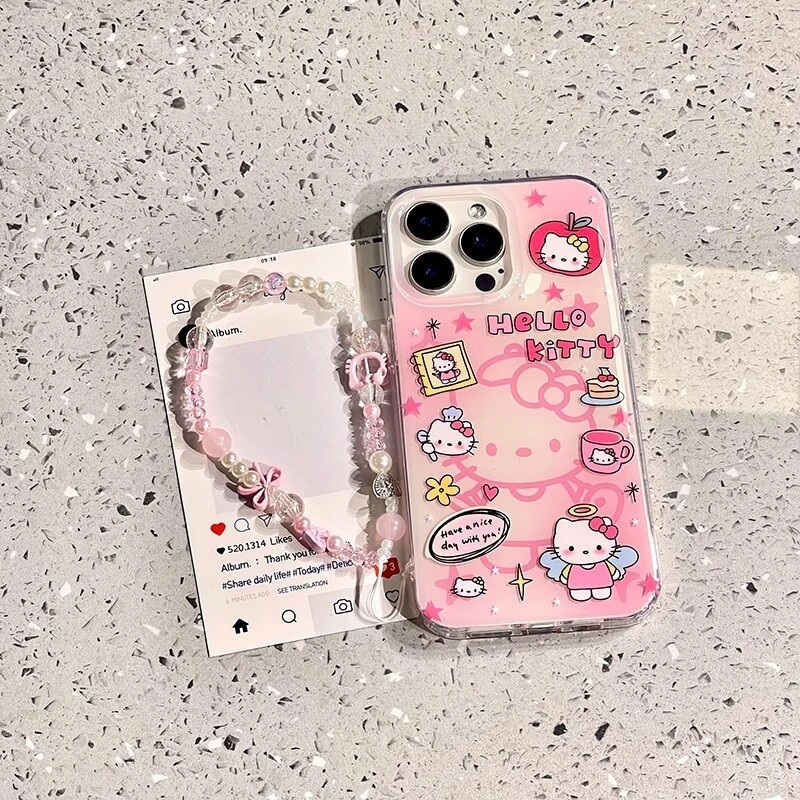 Line Cat เหมาะสําหรับ Samsung s24fe เคสโทรศัพท์ s26 สองชั้น s23ultra สร้อยข้อมือ s21 +/ s22/a54/a52 