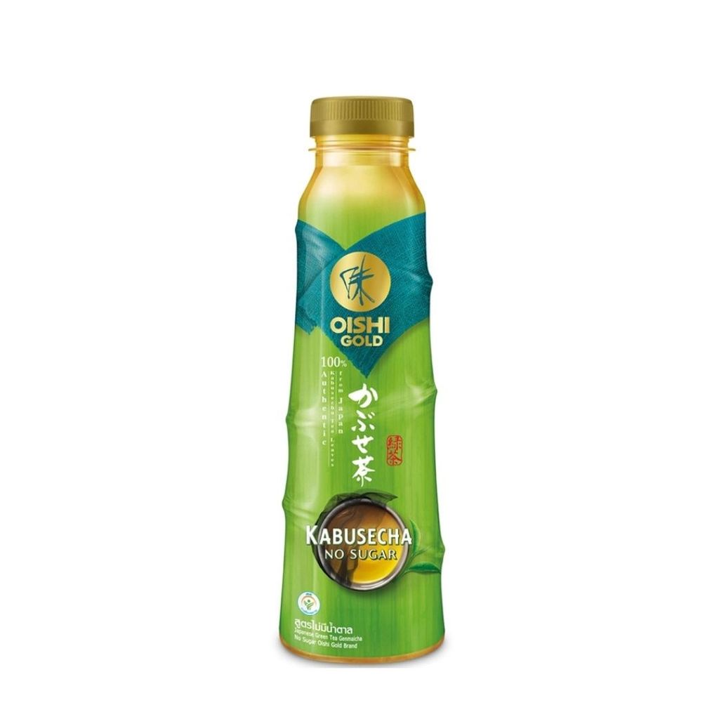 โออิชิ โกลด์ ชาเขียวญี่ปุ่นคาบูเซฉะสูตรไม่มีน้ำตาล Oishi Kabusecha Green Tea No Sugar 400ml.