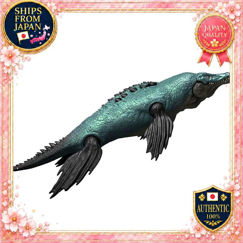 Mattel Jurassic World Big Action! Rio Pleurodon Kids Figure Dinosaur Toy 30cm Green JKL87