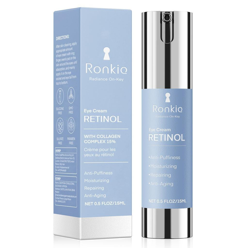 Dark Circles Retinol Eye Cream: Eye Cream-Night Care Eye Cream ลดถุงใต้ตา 0.5 ออนซ์ของเหลว