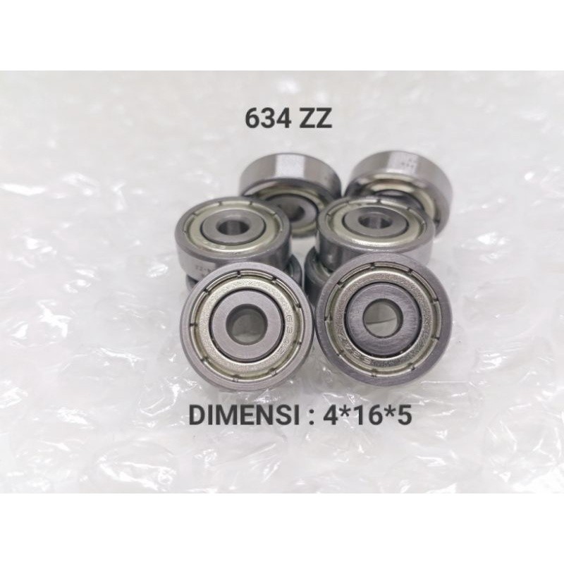 BEARING รอกตกปลาแบบหมุน 634 ZZ 4X16X5