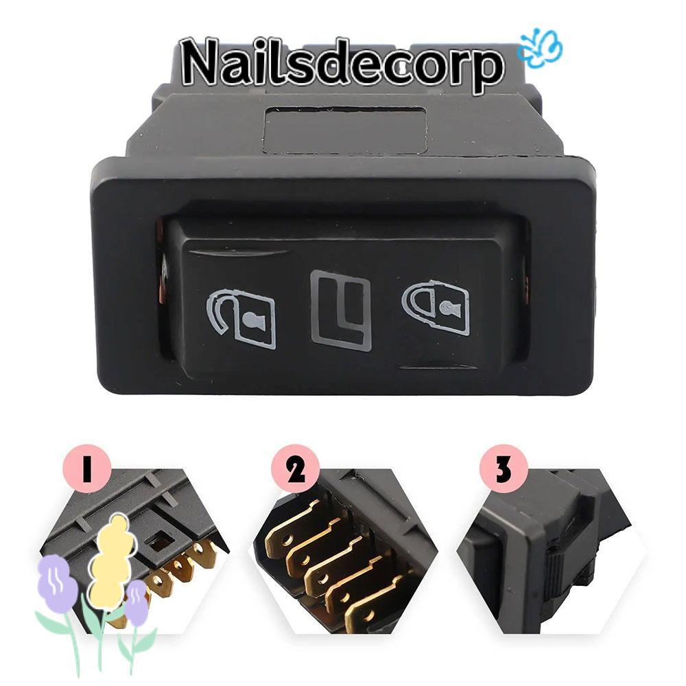 NAILS ควบคุมกระจกประตู, Universal 5 Pins สวิตช์ไฟประตูรถ, 3 in 1 OEM เปลี่ยน 12V20A Glass Lifter ปุ่