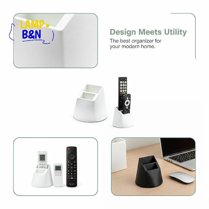 [B&N] Desktop TV Remote Organizer Dualpartments สําหรับชุดห้องนั่งเล่นตัวย่อ [ใหม่]