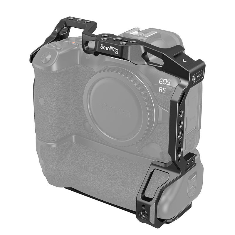 SmallRig SmallRig เหมาะสําหรับ E0S R5/R6/R5 C ใช้งานร่วมกับแบตเตอรี่เดิมจับกรงกระต่าย SLR เหมาะสําหร