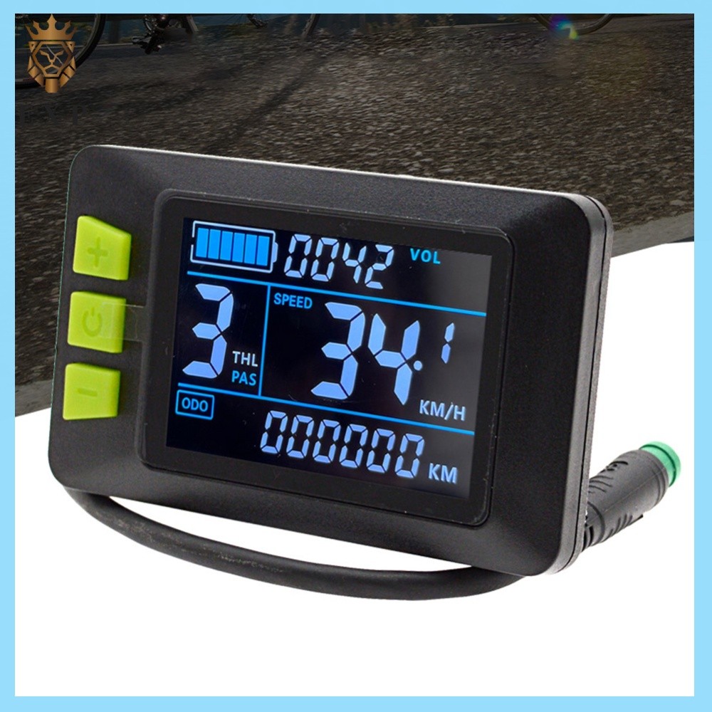 [explosion1.th] 24V 36V 48V P3C Ebike แผงควบคุมกันน้ําจักรยาน Speedometer สกู๊ตเตอร์ไฟฟ้าจอแสดงผลเมต