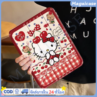💥 พร้อมส่ง 💥เคสไอแพดแบบพับ Y ลายการ์ตูนเฮลโลคิตตี้ เหมาะสำหรับ iPad Gen11/10, Air 4/5/6, Pro 11/13 (24/25)