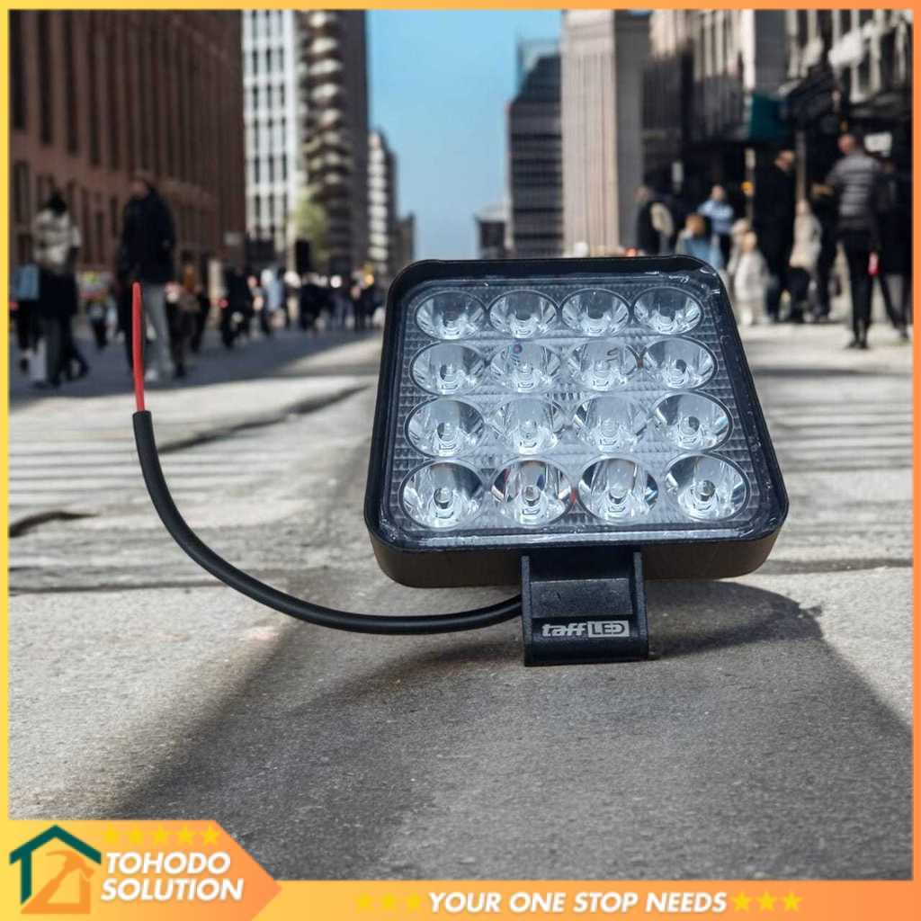TaffiLED สปอตไลท์รถยนต์ LED Floodlight สีขาวนวล IP68 48W - D841