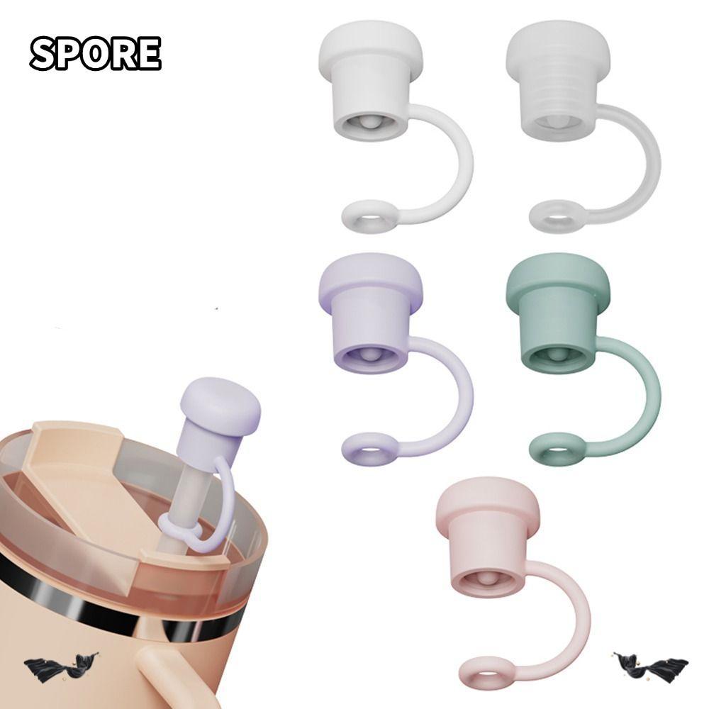 SPORE ปลั๊กฟาง,ฝุ่นป้องกันน้ํากระเซ็นซิลิโคนป้องกันการรั่วไหล Stopper,แก้วแบบใช้ซ้ําได้อุปกรณ์เสริมปิดผนึกซิลิโคนหลอดสําหรับหลอด 6-10 มม.