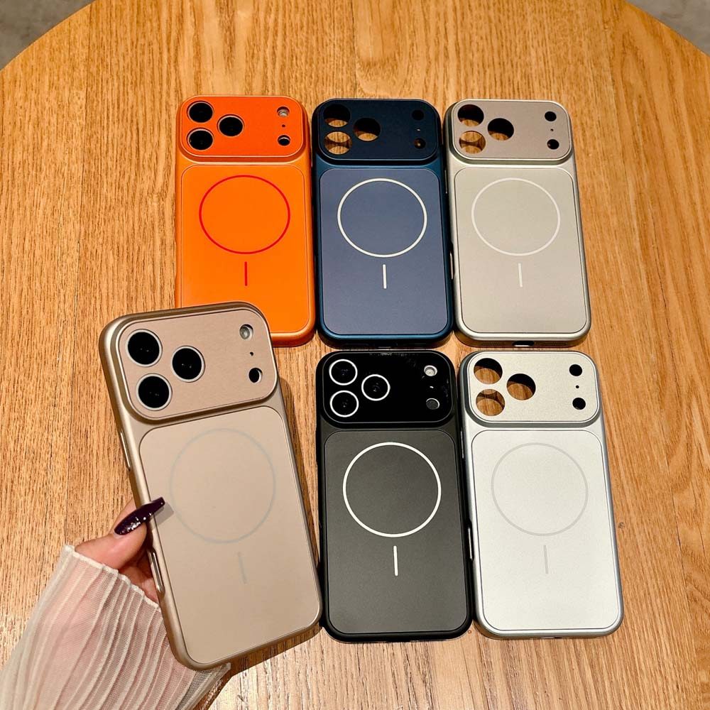 Acrylic Matte Magnetic เคส For iPhone 17 Pro Max 13 11 16 14 15 12 Air 13 17promax เคสโทรศัพท์มือถือ Change to 17 Series