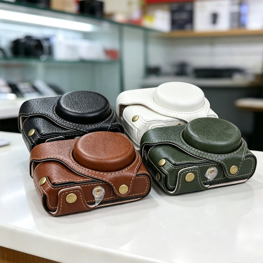 กระเป๋ากล้องหนัง PU หรูหรา Full Body สําหรับ Panasonic Lumix ZS300 TZ300 DC-TZ300
