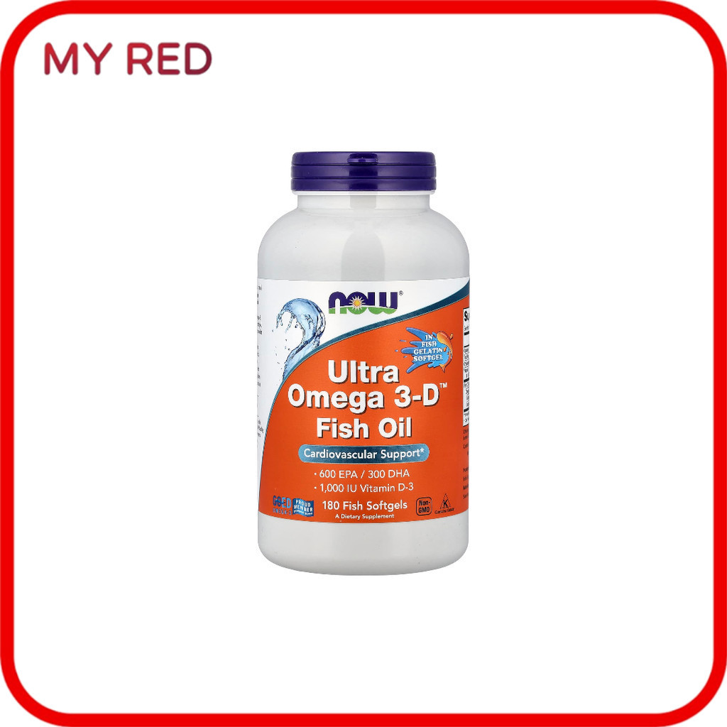 NOW Foods, Ultra Omega 3-D™ Fish Oil, 180 Fish Softgels