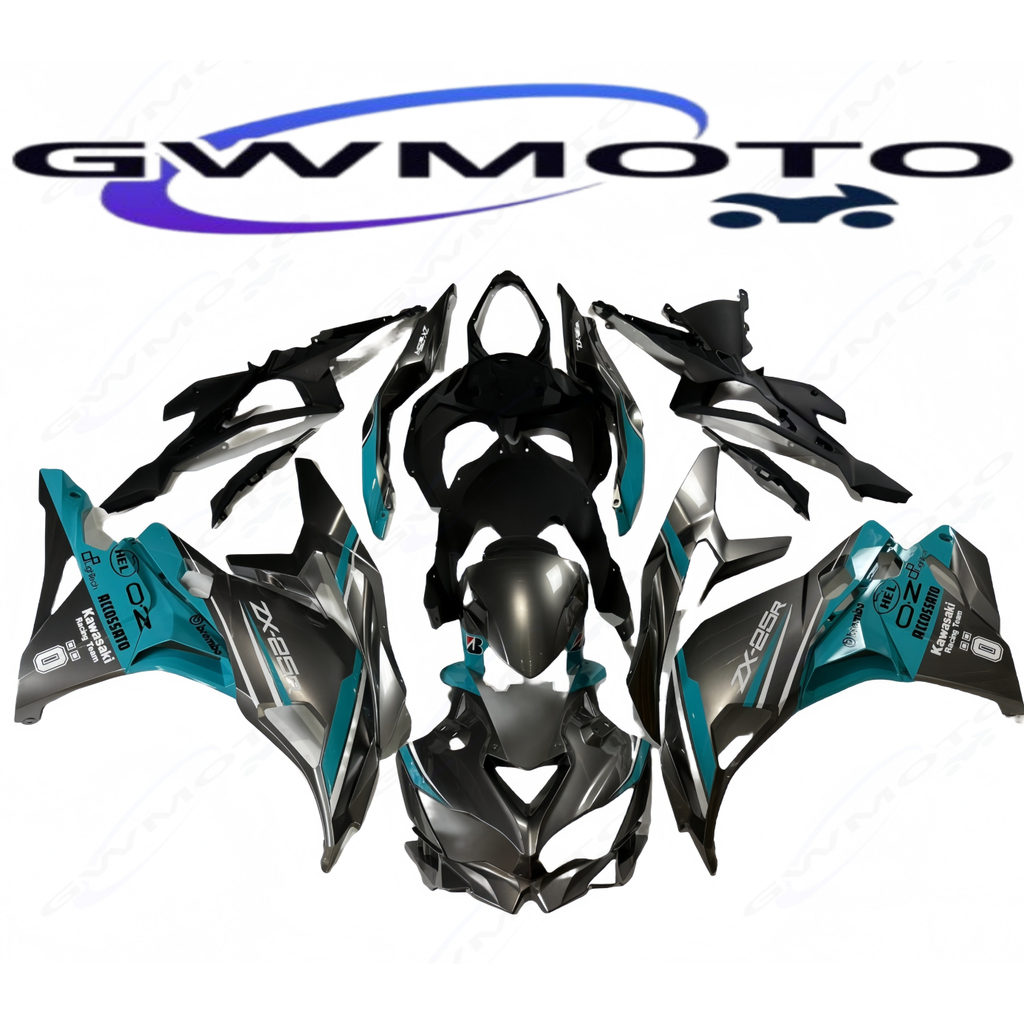 เหมาะสําหรับ Kawasaki Ninja Ninja ZX-4R ZX-4RR ZX-25R 19-23 ปรับแต่งเปลือกรถเต็มรูปแบบ
