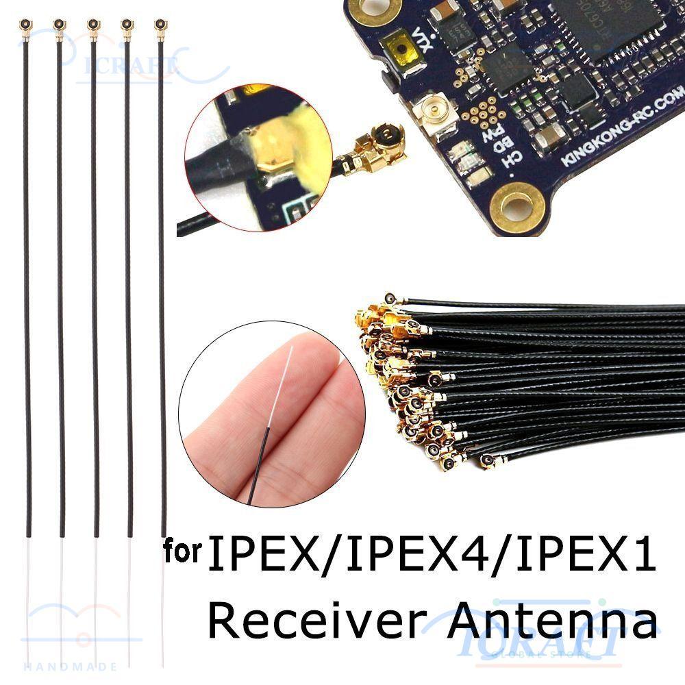ICRAFT 2/5/10pcs สําหรับ IPEX/IPEX4/IPEX1 ตัวรับสัญญาณเสาอากาศ 10 ซม.XM XM สําหรับ Frsky FPV Quadcop