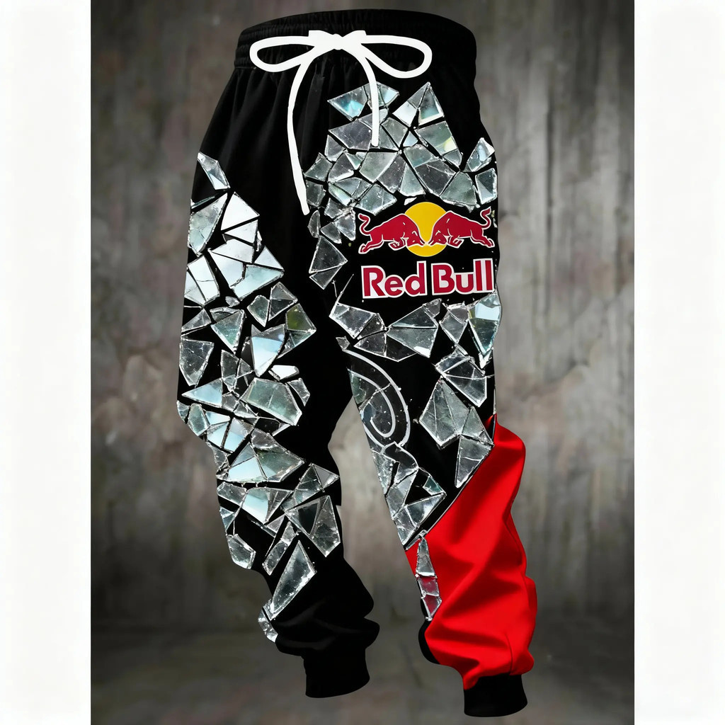 กางเกงกีฬาทรงหลวมสําหรับผู้ชาย Red Bull | สวมใส่สบายสําหรับฝึกซ้อมและชุดลําลอง