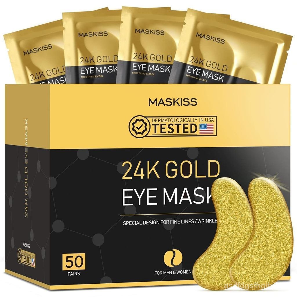 24kGoldUnderEyePatches(50คู่),eyemask,CollagenCareProducts,EyePatchesforPuffyEyes,Eyemasksfordrclesa