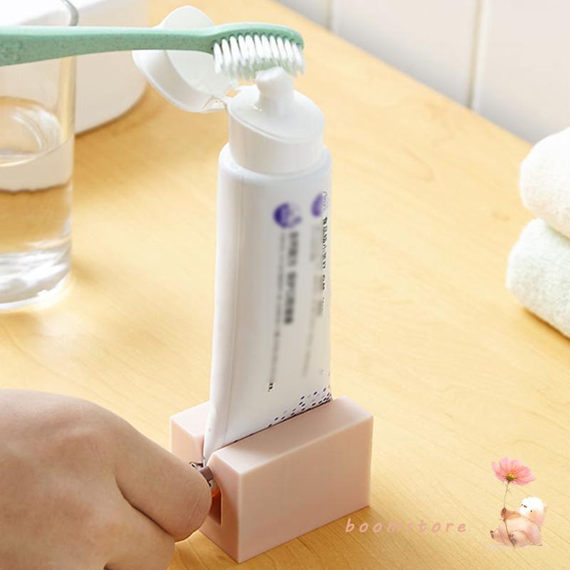 Boom ยาสีฟัน Squeezer Rolling Tube ยาสีฟัน Squeezer พร้อมที่จับ Frosted ผู้ถือยาสีฟันขาตั้งห้องน้ําจ