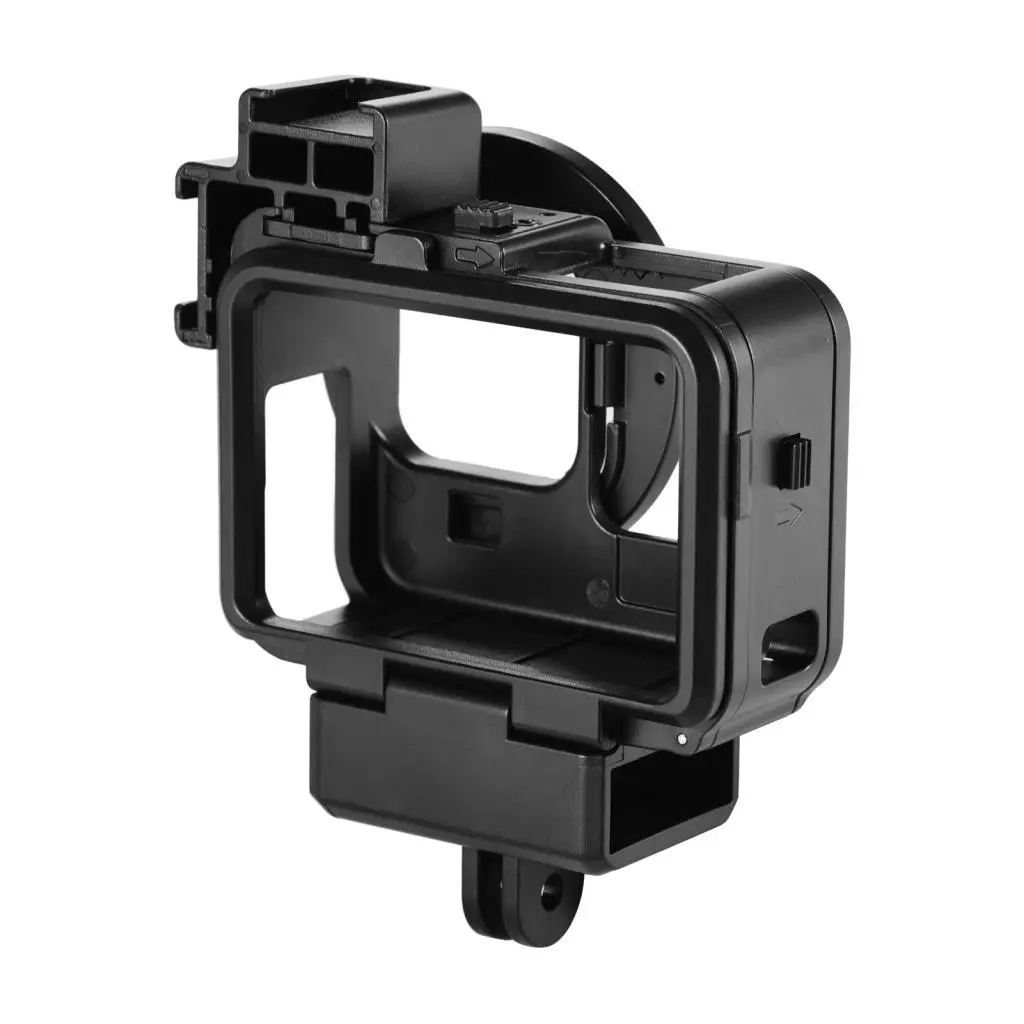 G9-4 กรงวิดีโอพลาสติกสำหรับ GoPro Hero 9 พร้อม Dual Cold Shoe และอะแดปเตอร์ 55 มม. thumbnail 4