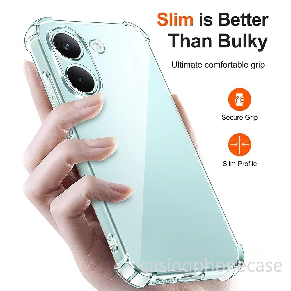 เคสโทรศัพท์สําหรับ ﻿Redmi A7 Pro A7Pro A5 A4 A3 14C 17C 14R 4G 5G 2026 ฝาหลังโปร่งใสกันกระแทก Amor กันชน Soft TPU ยืดหยุ่น Anti Drop Simple ปลอก